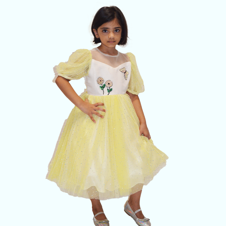Shop the Shiara Cut-Out Waist Mini Dress Floral Blue/Yellow | Selfie Leslie